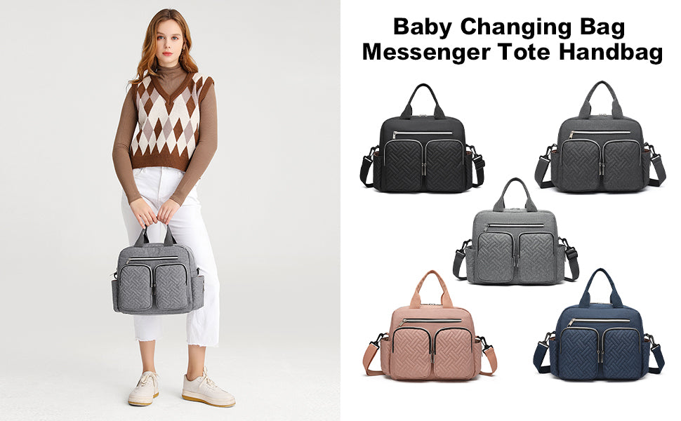 Sac à langer KONO élégant avec poches isothermes biberons