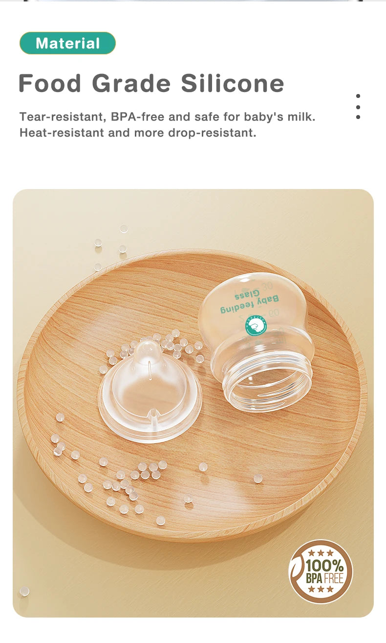 Biberon verre MAMIJOY nouveau-né anti-flatulences BPA Free