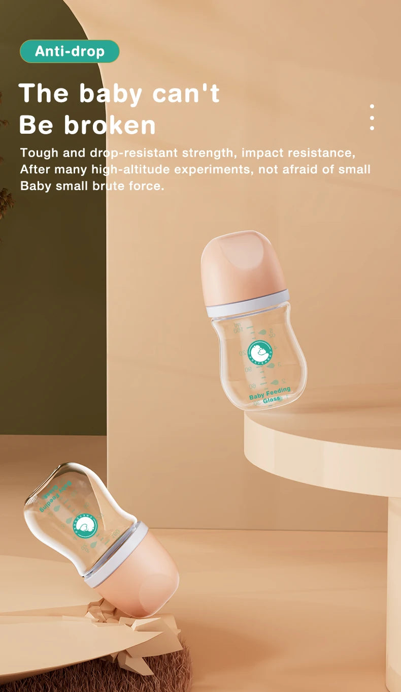 Biberon verre MAMIJOY nouveau-né anti-flatulences BPA Free