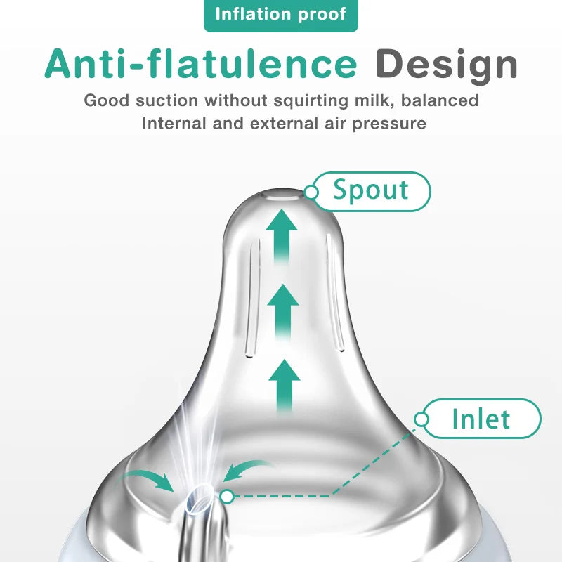 Biberon verre MAMIJOY nouveau-né anti-flatulences BPA Free
