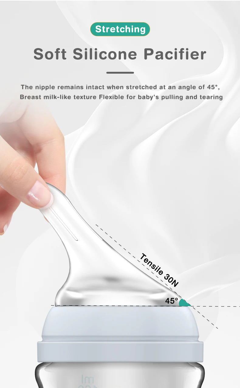 Biberon verre MAMIJOY nouveau-né anti-flatulences BPA Free