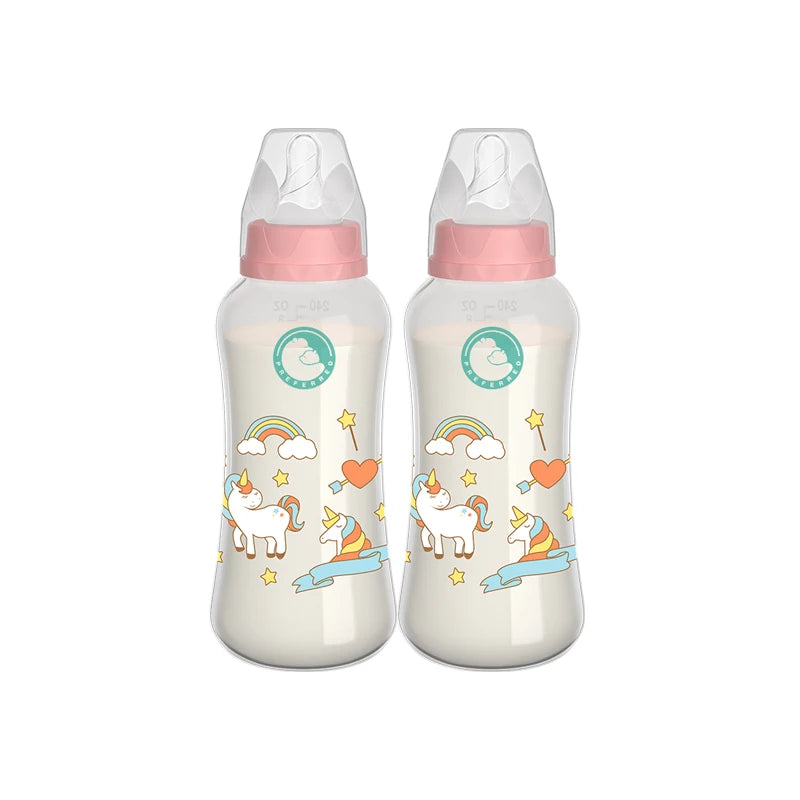 Lot 2 biberons MAMIJOY Mybooni — Anti-chute thermique 150 ml et 240 ml sans BPA