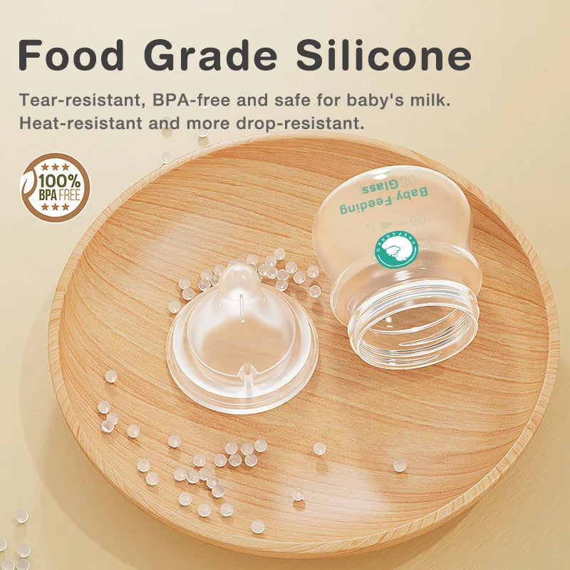 Biberon verre MAMIJOY nouveau-né anti-flatulences BPA Free