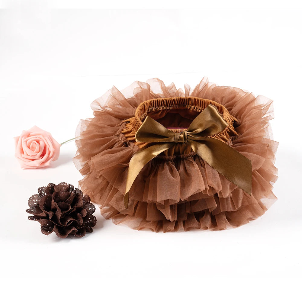 Tutu bloomer bébé fille Mybooni — Jupe arc-en-ciel avec bandeau 2 pièces