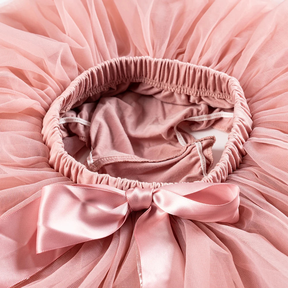 Ensemble tutu tulle bébé fille avec bandeau - culotte Rainbow 2 pièces