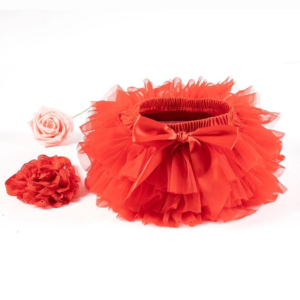 Tutu bloomer bébé fille Mybooni — Jupe arc-en-ciel avec bandeau 2 pièces