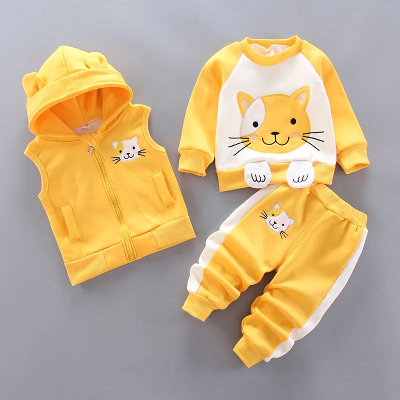 Ensemble sweat capuche bébé Mybooni — Haut et pantalon automne hiver