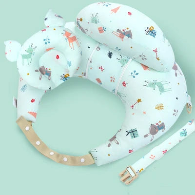 Coussin d'allaitement multifonction Mybooni — Oreiller bébé avec bretelles