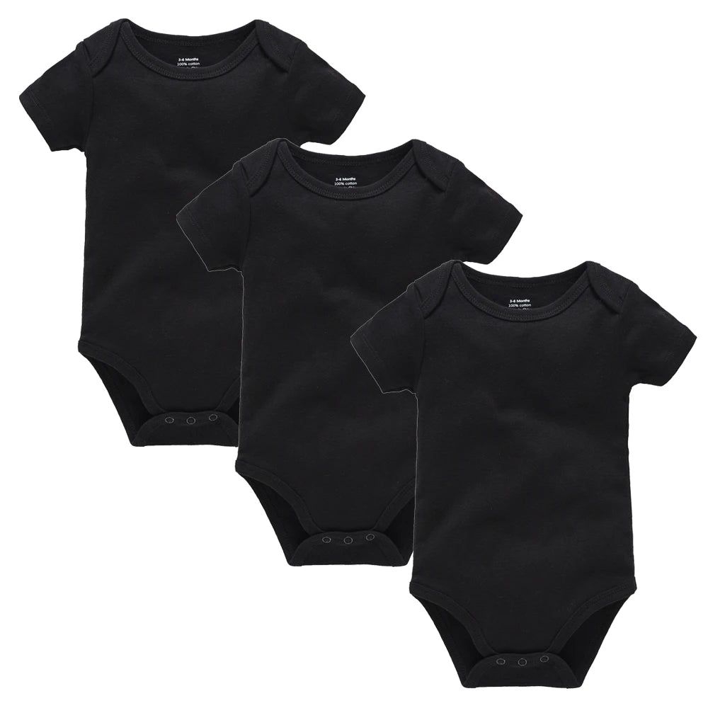 Pack 3 ou 5 bodies manches courtes Mybooni — Coton blanc 0-24 mois