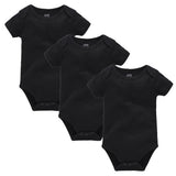 Pack 3 ou 5 bodies manches courtes Mybooni — Coton blanc 0-24 mois