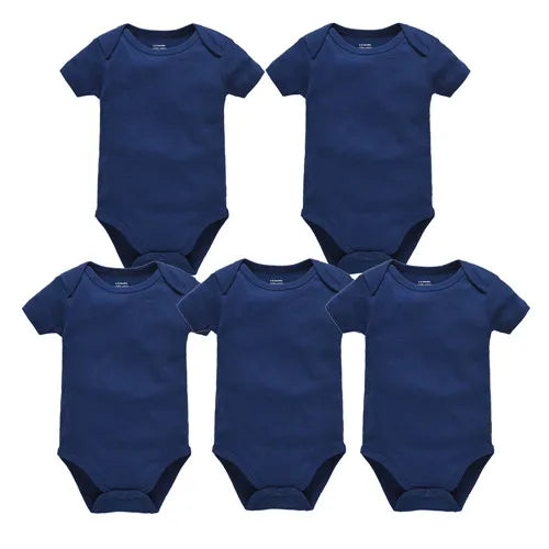 Pack 3 ou 5 bodies manches courtes Mybooni — Coton blanc 0-24 mois