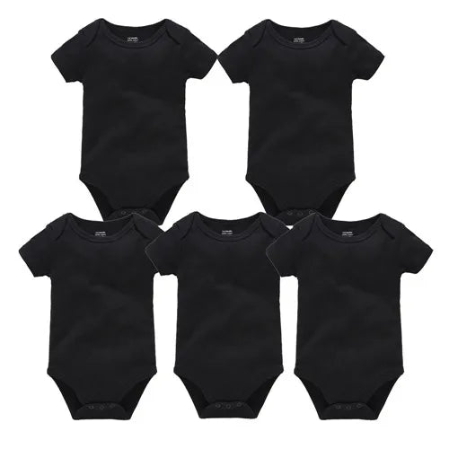 Pack 3 ou 5 bodies manches courtes Mybooni — Coton blanc 0-24 mois