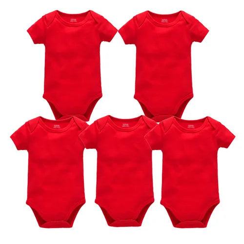 Pack 3 ou 5 bodies manches courtes Mybooni — Coton blanc 0-24 mois