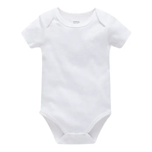 Pack 3 ou 5 bodies manches courtes Mybooni — Coton blanc 0-24 mois