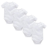 Pack 3 ou 5 bodies manches courtes Mybooni — Coton blanc 0-24 mois