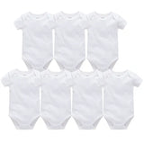 Pack 3 ou 5 bodies manches courtes Mybooni — Coton blanc 0-24 mois