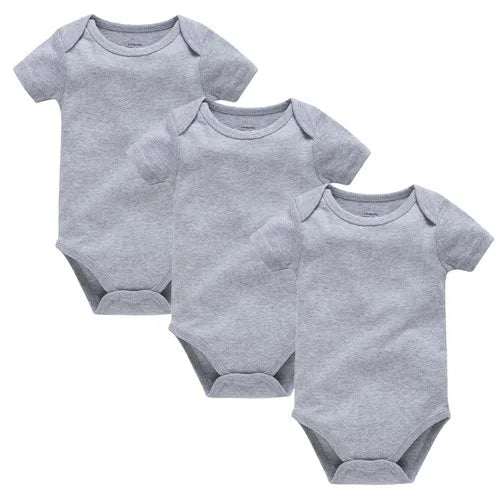 Pack 3 ou 5 bodies manches courtes Mybooni — Coton blanc 0-24 mois