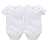 Pack 3 ou 5 bodies manches courtes Mybooni — Coton blanc 0-24 mois