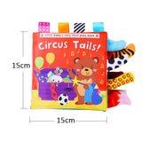 Livre tissu animaux queue bébé Mybooni — Jouet cognitif 0-12M