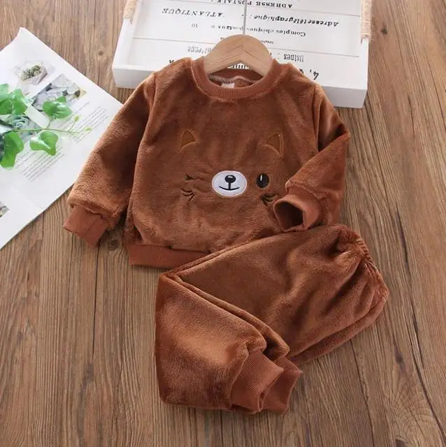Ensemble sweat à capuche + pantalon bébé garçon/fille - tenue chaude automne-hiver nouveau-né