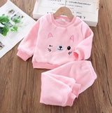 Ensemble sweat capuche bébé Mybooni — Haut et pantalon automne hiver