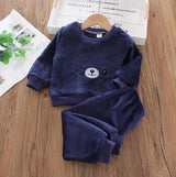 Ensemble sweat à capuche + pantalon bébé garçon/fille - tenue chaude automne-hiver nouveau-né