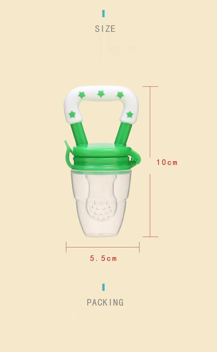 Grigri alimentaire silicone bébé - filet suceur fruits frais tétine sécurisée alimentation nourrisson