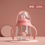 Biberon tasse bébé large calibre bille anti-gravité - double usage lait eau sans BPA