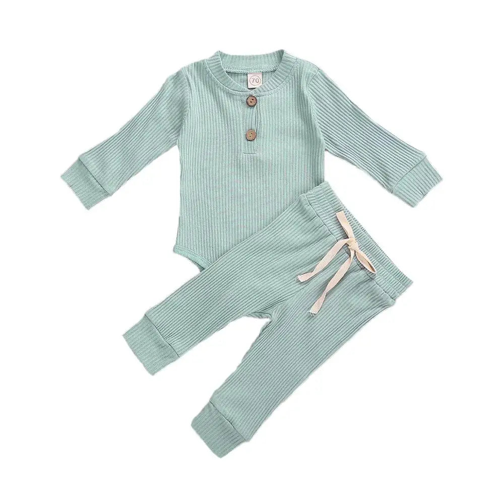 Ensemble 2 pièces bébé Mybooni — Body et pantalon élastique nouveau-né