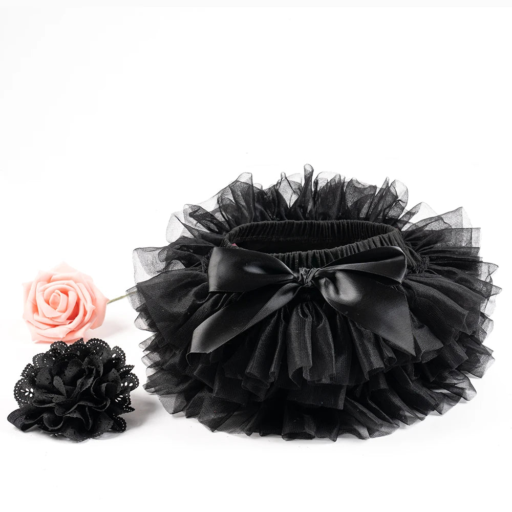 Tutu bloomer bébé fille Mybooni — Jupe arc-en-ciel avec bandeau 2 pièces