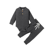 Ensemble 2 pièces bébé Mybooni — Body et pantalon élastique nouveau-né