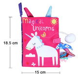 Livre tissu animaux queue bébé Mybooni — Jouet cognitif 0-12M
