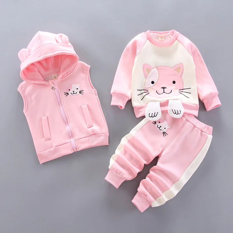 Ensemble sweat capuche bébé Mybooni — Haut et pantalon automne hiver