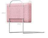 Barrière de lit bébé 47 cm coloris rose avec dimensions | Mybooni