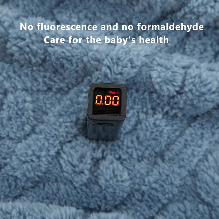 Couverture polaire rayée ultra-douce toutes saisons pour bébé et enfant