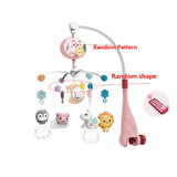 Mobile musical lumineux et projecteur pour lit bébé - télécommande jouet nouveau-né