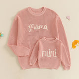 Family Matching Sweaters Mommy and Me Letter Em — vue complémentaire 4