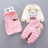 Ensemble sweat à capuche + pantalon bébé garçon/fille - tenue chaude automne-hiver nouveau-né