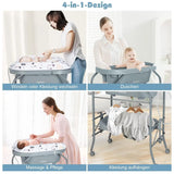Table à langer 4-en-1 Mybooni — Baignoire + Rangements + Évolutif