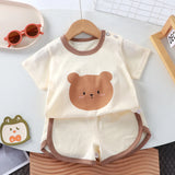 Ensemble 2 pièces bébé dessin animé Mybooni — T-shirt et short 0-4 ans