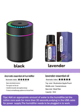 Diffuseur Aromathérapie 180ml Mybooni | Humidificateur LED 7 Couleurs USB