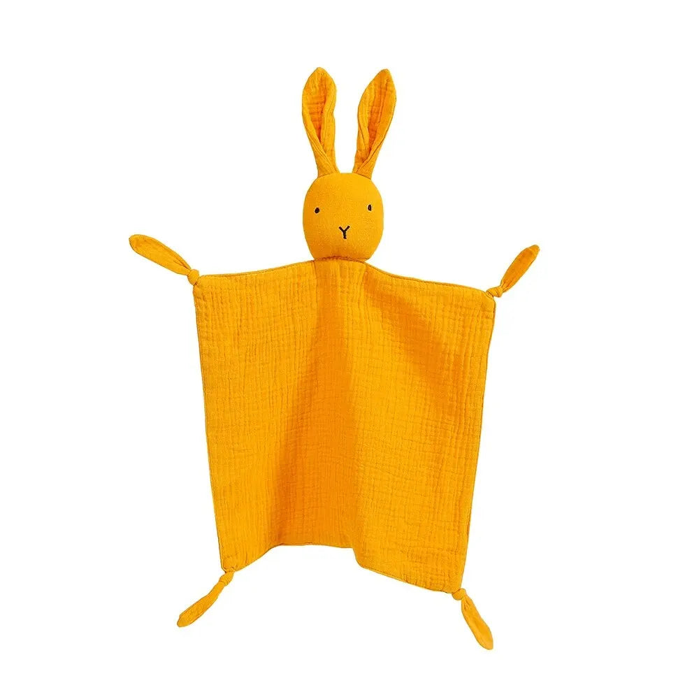 Serviette confort bébé mousseline coton - doudou bandana nouveau-né jouet éveil apaisement sommeil