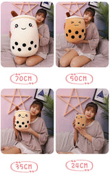 Coussin peluche bubble tea kawaii 24-70cm