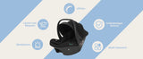 Siège auto bébé BabyVoyage I-Size jusqu'à 12kg - auvent solaire et ISOFIX