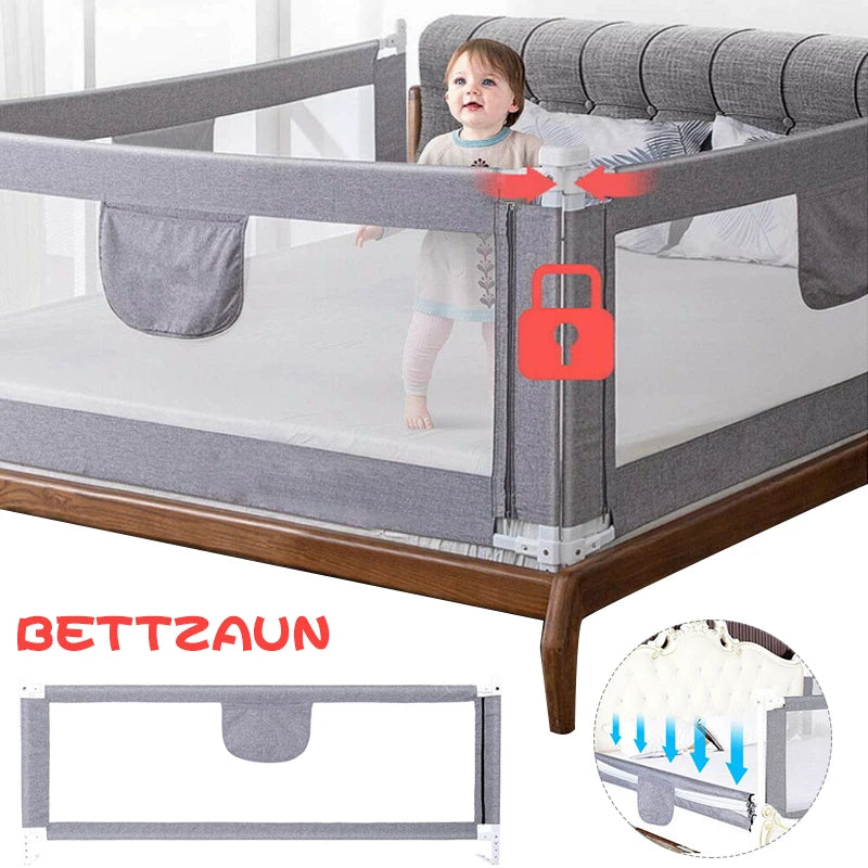 Barrière de sécurité lit bébé portable - garde-corps de voyage 150-200cm
