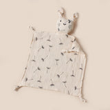 Doudou chat mignon bébé Mybooni — Mousseline coton bavoir apaisement sommeil