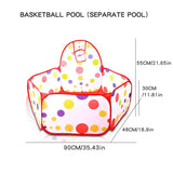 Piscine à balles avec panier de basket Mybooni — Piscine Bobo 0,9M enfants