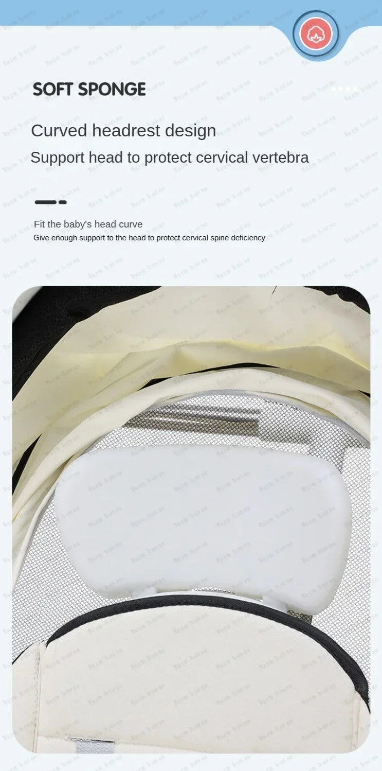 Poussette double légère pliable multifonctionnelle pour jumeaux