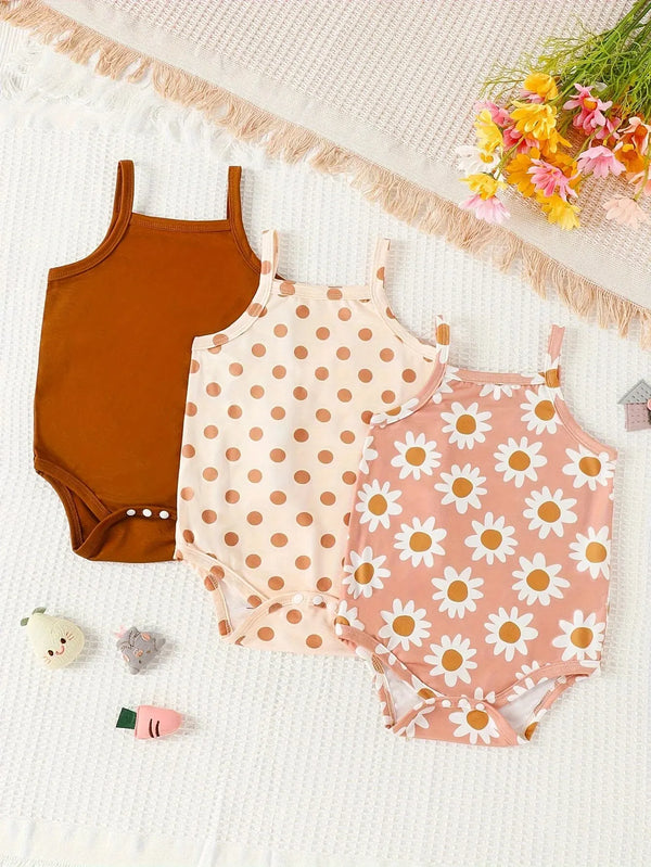 Lot 3 bodies bébé été Bouni — Coton léger manches courtes 0-24M