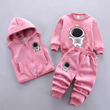Ensemble sweat à capuche + pantalon bébé garçon/fille - tenue chaude automne-hiver nouveau-né